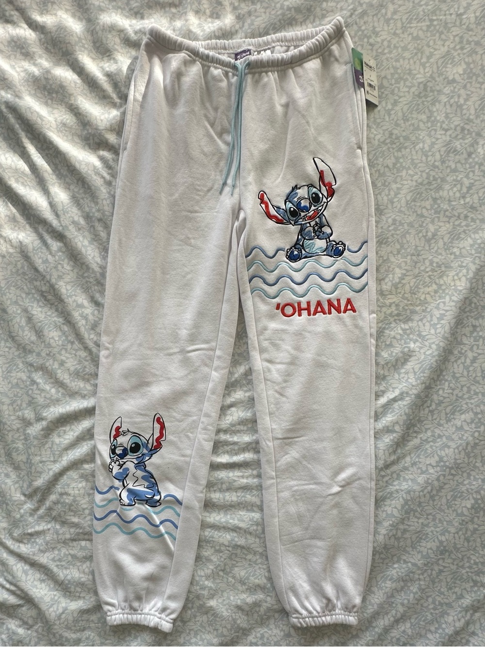 White Stitch 'Ohana Graphic Sweatpants